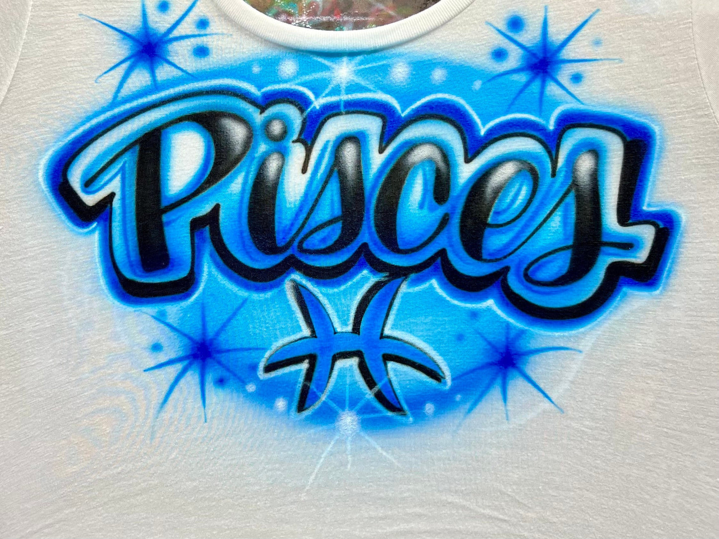 Spray Paint Airbrush Crop Top | Pisces Gift | Pisces T SHirt