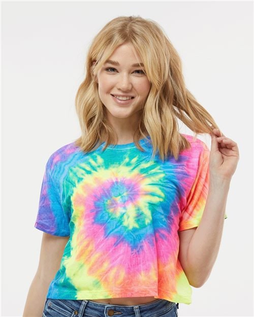 Tie Dye Crop Top for Women | Personalized Crop Top | Airbrush Crop Top