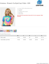 Load image into Gallery viewer, Tie Dye Crop Top for Women | Personalized Crop Top | Airbrush Crop Top
