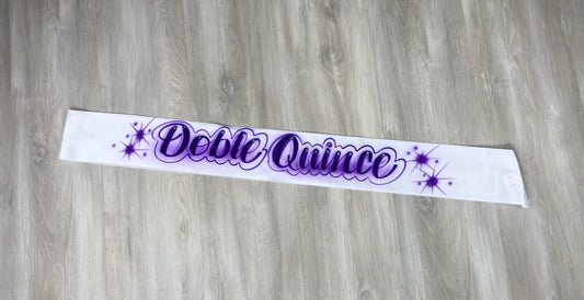 Custom Mis Quince Sash