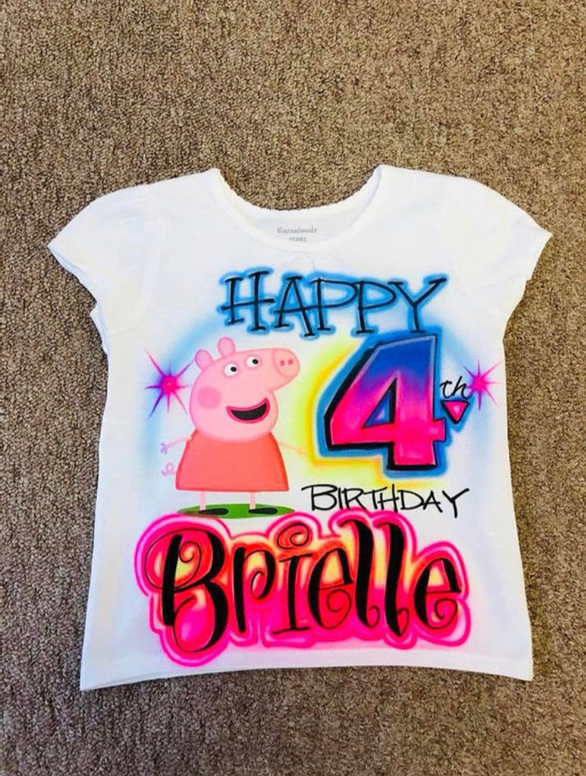 Peppa Pig birthday shirt