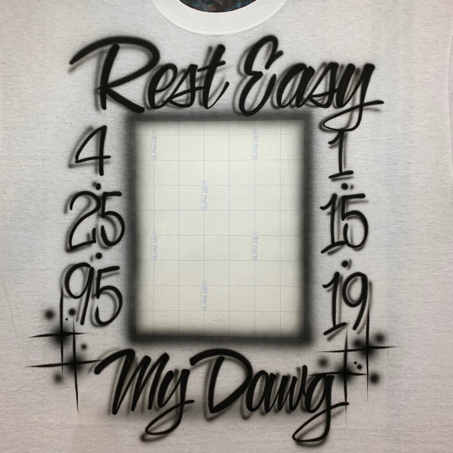 Airbrushed Memorial Shirt, Airbrush RIP shirt, Airbrushed In loving memory shirt, Airbrush t shirt, Airbrush memorial t shirt 